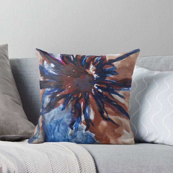 Item preview, Radiant Indigo Abstract Sunburst Artwork by Katt Yanda designed and sold by Artist-Katt-Yanda.