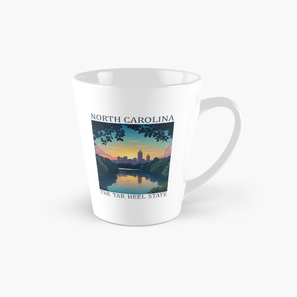 Item preview, North Carolina Travel Poster – Tar Heel State Sunset Skyline Wall Art designed and sold by GiftsCreek.