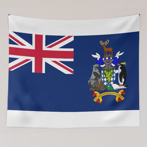 Item preview, South Georgia & South Sandwich Islands Flag - Antarctic Heritage designed and sold by NTGUILTY.
