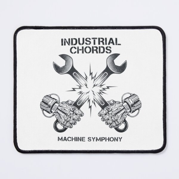 Item preview, Industrial Chords Machine Symphony - Retro Tech Hands Wrench Design designed and sold by Ditstyle.