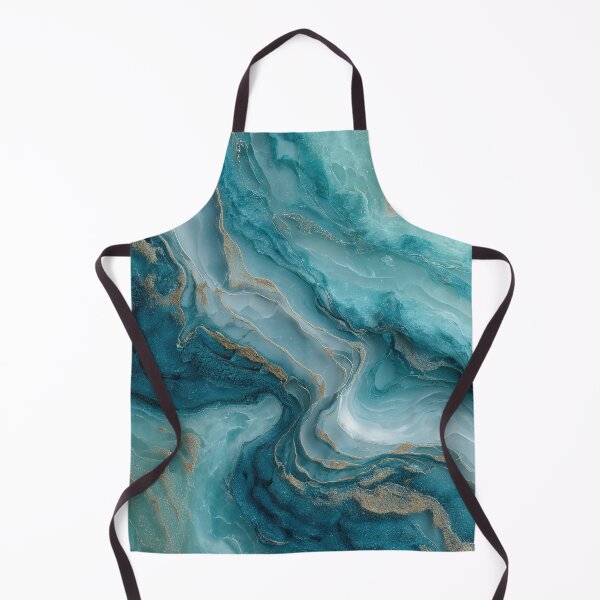Item preview, Turquoise gold marble designed and sold by Letteraddicted.