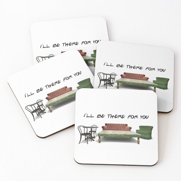 Item preview, Friends I’ll Be There For You Retro Sofa Scene – Vintage Sitcom Inspired Living Room Illustration designed and sold by Greemo03.