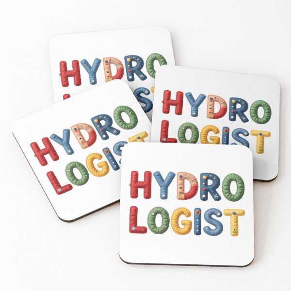 Item preview, HYDROLOGIST - IN COLORFUL FAUX LETTERING designed and sold by AlexOBrienArt.