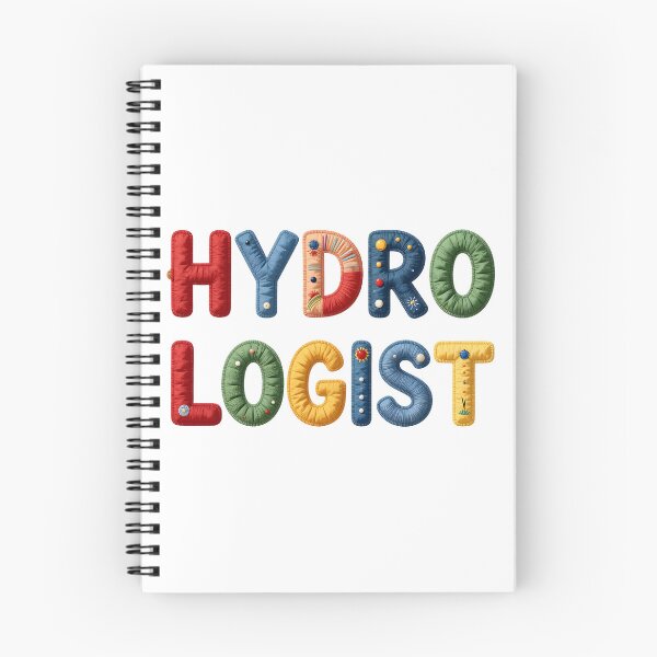 Item preview, HYDROLOGIST - IN COLORFUL FAUX LETTERING designed and sold by AlexOBrienArt.