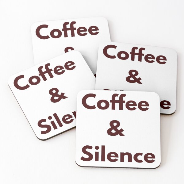 Item preview, Coffee and Silence designed and sold by FredyDesignHub.