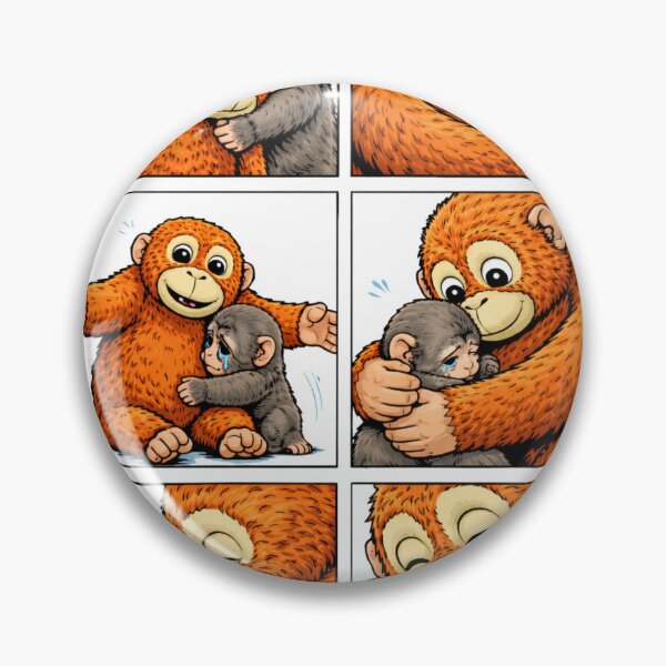 Item preview, Punch baby Monkey Japanese Zoo sad Monkey  designed and sold by CyberArtistOne.