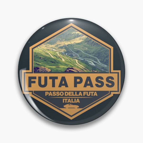 Item preview, Futa Pass Italy Travel Art Badge designed and sold by KrisSidDesigns.