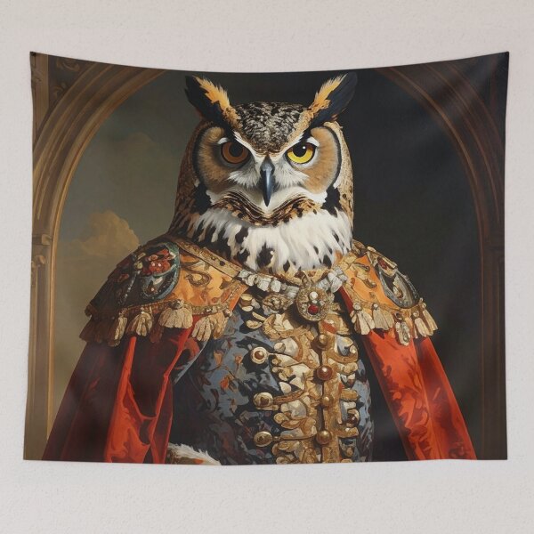 Item preview, Royal Renaissance Owl Noble Commander Portrait designed and sold by Rutvain.