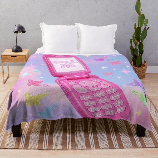 Item preview, Call Me Pink Y2K Retro Flip Phone Aesthetic designed and sold by DigitalAnnaBanana.