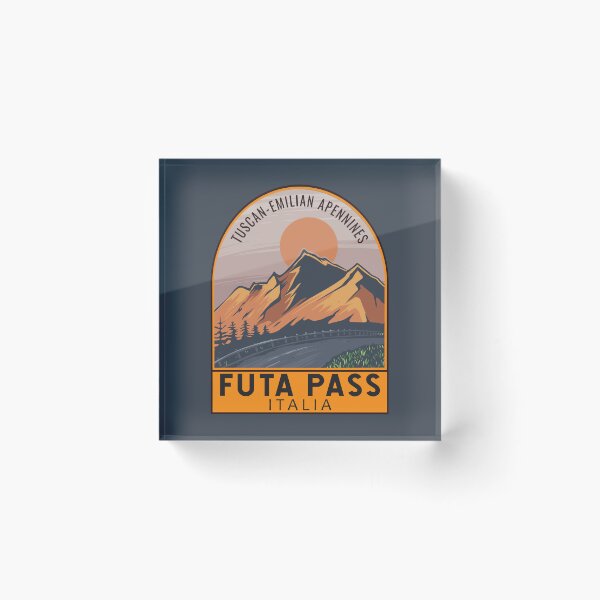 Item preview, Futa Pass Italy Retro Travel Emblem designed and sold by KrisSidDesigns.