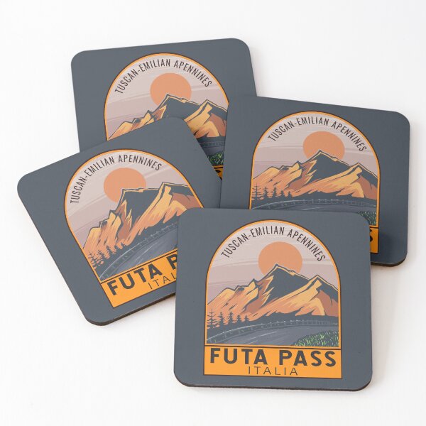 Item preview, Futa Pass Italy Retro Travel Emblem designed and sold by KrisSidDesigns.