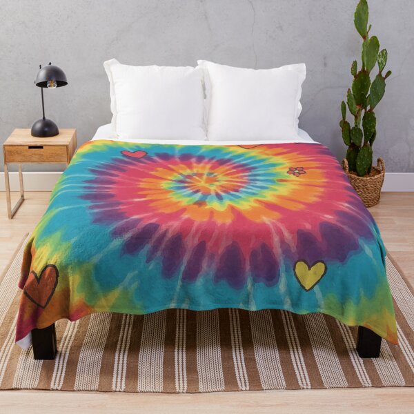 Item preview, Retro Tie-Dye Peace & Love Psychedelic Art Print – Colorful 70s Hippie Vibes designed and sold by Far Out Goods.