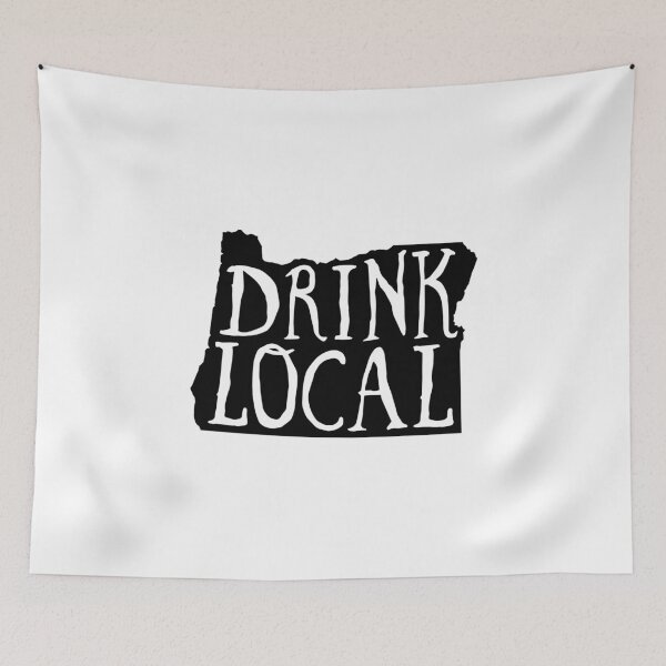 Aperçu de l'œuvre Buvez de la bière artisanale locale de l'État de l'Oregon créée et vendue par graf1k.