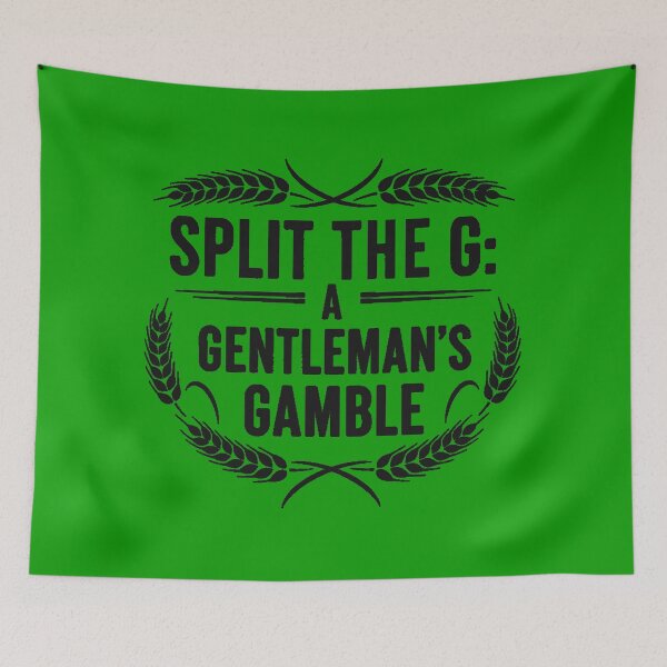 Item preview, Split the G A Gentlemans Gamble - Vintage Stout Design designed and sold by Tamer ⭐⭐⭐⭐⭐.