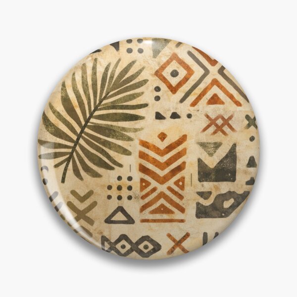 Aperçu de l'œuvre Motif tribal africain sans couture PNG, design géométrique bohème aux tons naturels créée et vendue par BuzzworthyDLs.