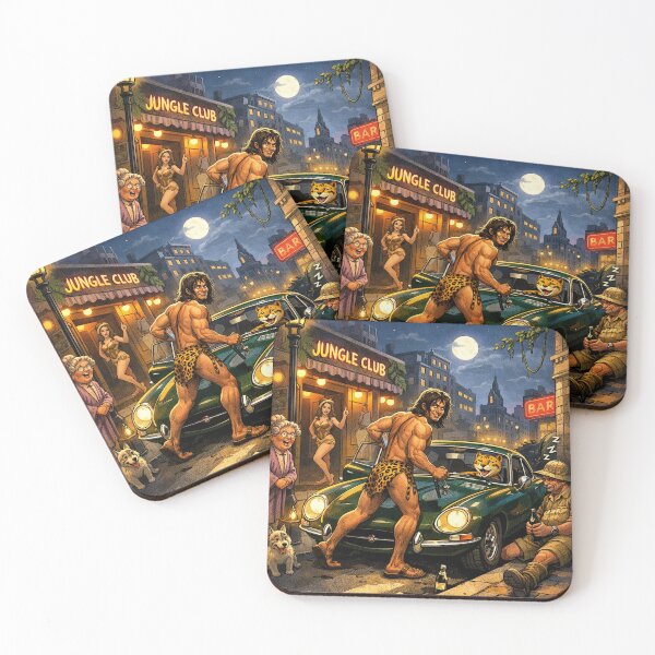 Item preview, Tarzan gara la Jaguar sur le bord du trottoir. designed and sold by frederic Lecut.
