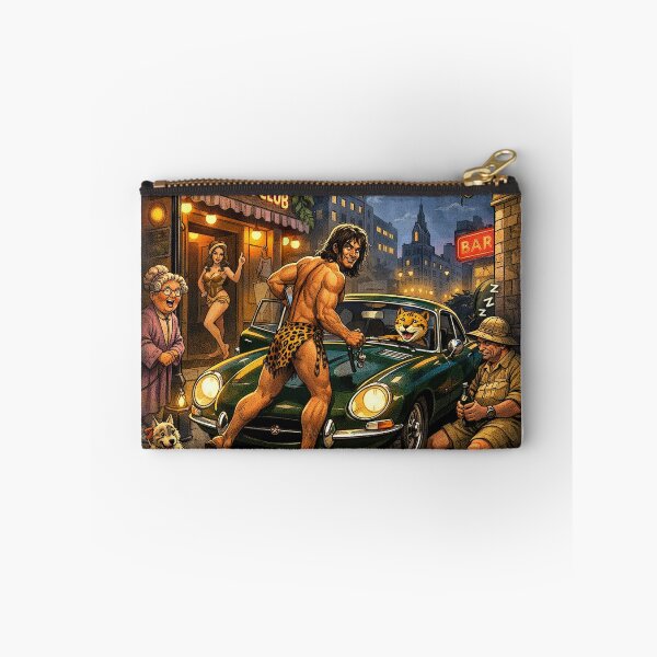 Item preview, Tarzan gara la Jaguar sur le bord du trottoir. designed and sold by frederic Lecut.