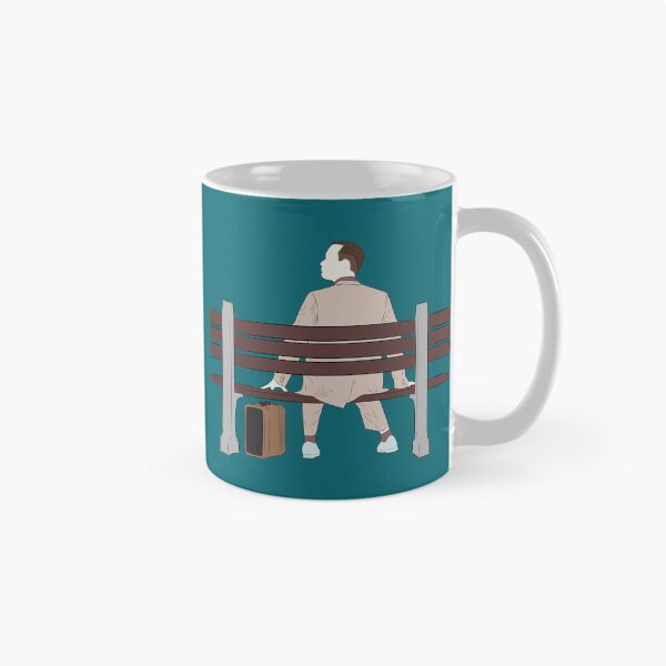 Item preview, Forrest Gump Bench Scene Art – Minimalist Movie Illustration designed and sold by Still Silhouette.