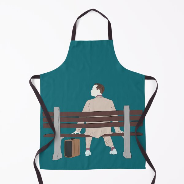 Item preview, Forrest Gump Bench Scene Art – Minimalist Movie Illustration designed and sold by Still Silhouette.