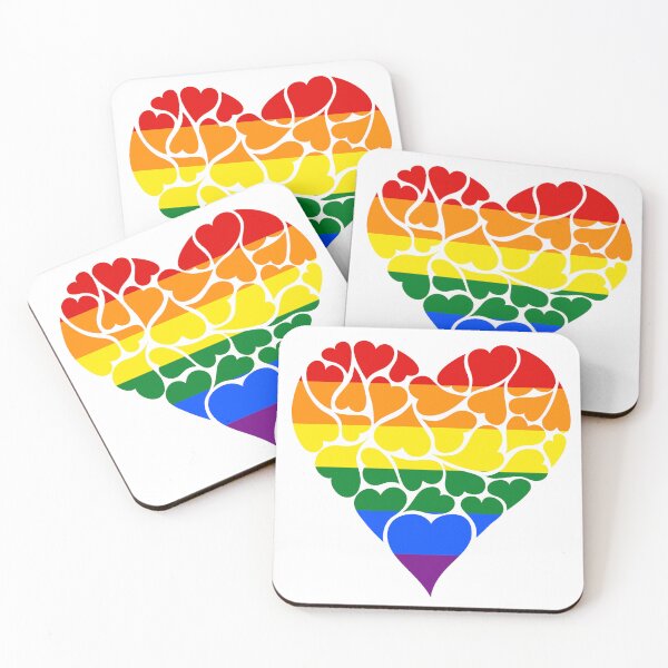 Item preview, pride hearts lesbian gay Queer Pride Day lgbt bisexual more pride less prejudice designed and sold by ramwebroom.