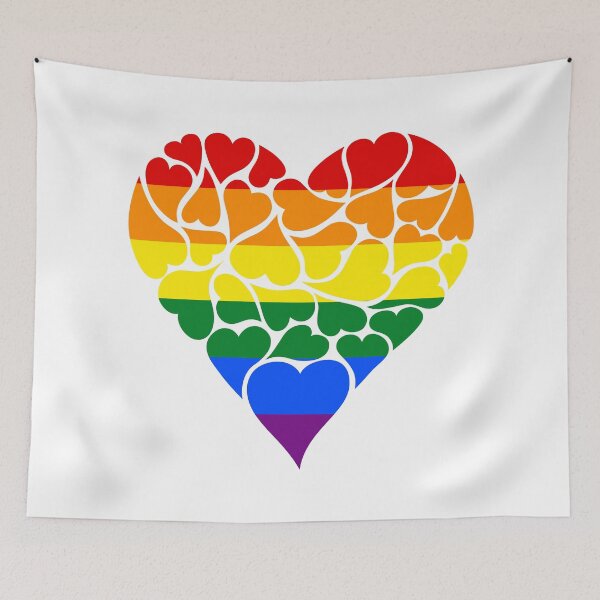 Item preview, pride hearts lesbian gay Queer Pride Day lgbt bisexual more pride less prejudice designed and sold by ramwebroom.