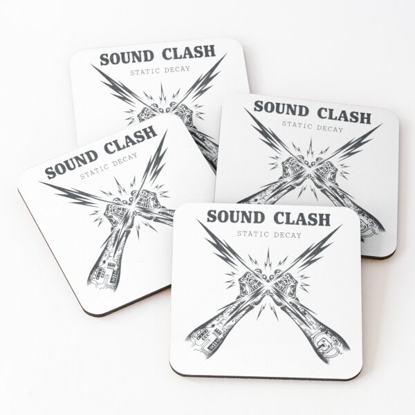 Item preview, Sound Clash Static Decay - Retro Electronic Circuitry Fist Design designed and sold by Ditstyle.