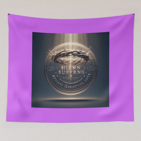 Item preview,   Crown of Thorns – Silent Suffering, Eternal Love (3D Divine Light Label)  designed and sold by PaintMeWorld.