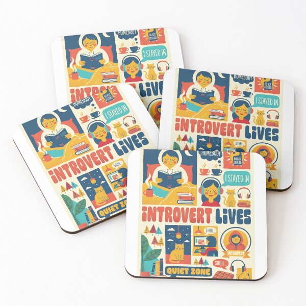 Item preview, Retro Introvert Lives Homebody Collage | Cozy Book Lover Aesthetic Art designed and sold by ZyricZyric.