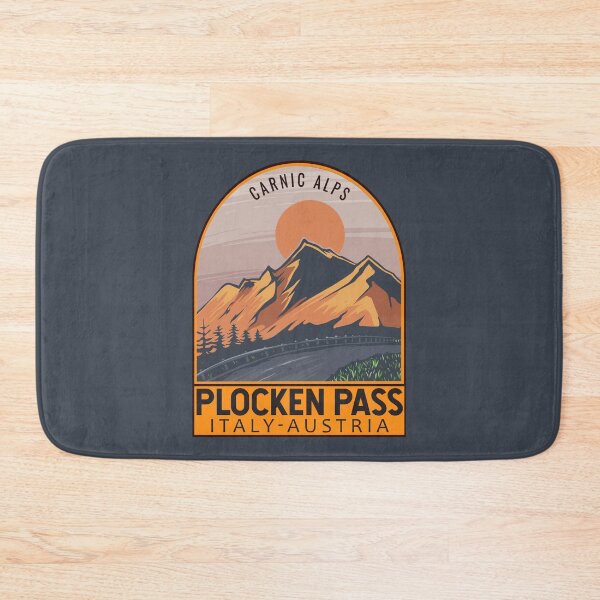 Item preview, Plocken Pass Italy Austria Retro Travel Emblem designed and sold by KrisSidDesigns.