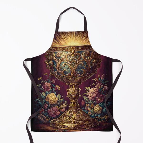 Item preview, Golden Medieval Chalice – Baroque Fantasy Art Print designed and sold by Moonvale Studio.