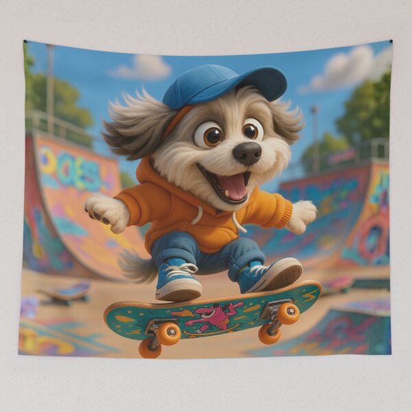 Item preview, Skater Polish Lowland Sheepdog designed and sold by Sillytoe.