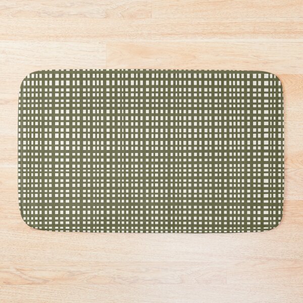 Item preview, Cottagecore Wobbly Gingham Christmas Green designed and sold by Carrie Cantwell Art.