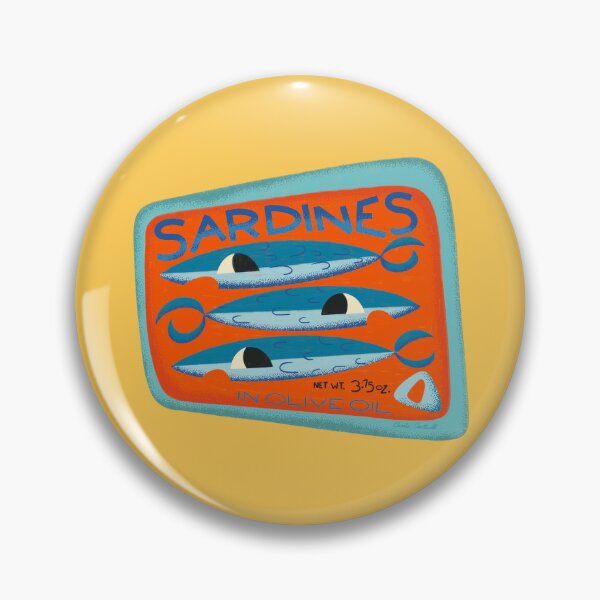 Item preview, Retro Sardines designed and sold by Carrie Cantwell Art.