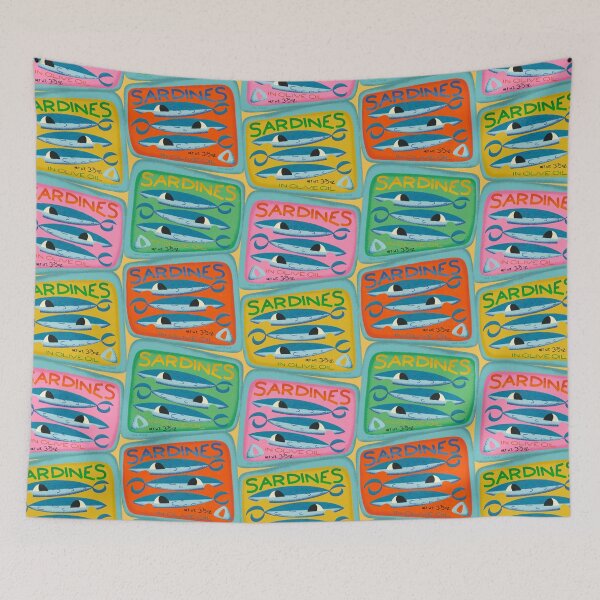 Item preview, Retro Sardines designed and sold by Carrie Cantwell Art.
