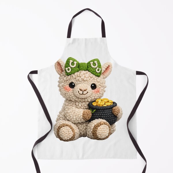 Item preview, St. Patrick's Day Faux Yarn Llama designed and sold by KC's.