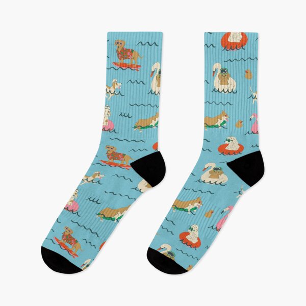 Item preview, Dog Days of Summer - Doggy Paddling at the Pool designed and sold by Carrie Cantwell Art.
