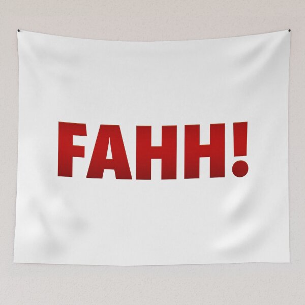 Item preview, Fahh! Red Bold designed and sold by Memes N Lore .