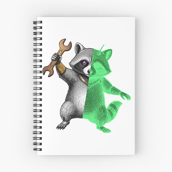 Item preview, The Cybernetic raccoon designed and sold by krabbaraban.