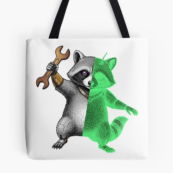 Item preview, The Cybernetic raccoon designed and sold by krabbaraban.