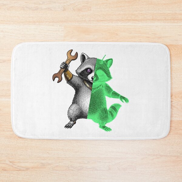 Item preview, The Cybernetic raccoon designed and sold by krabbaraban.