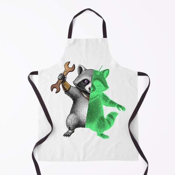 Item preview, The Cybernetic raccoon designed and sold by krabbaraban.