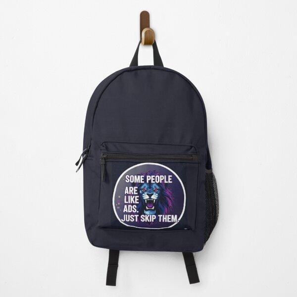Item preview, Some People Are Like Ads Just Skip Them Lion Sticker designed and sold by Scro-Ciob-Shop.
