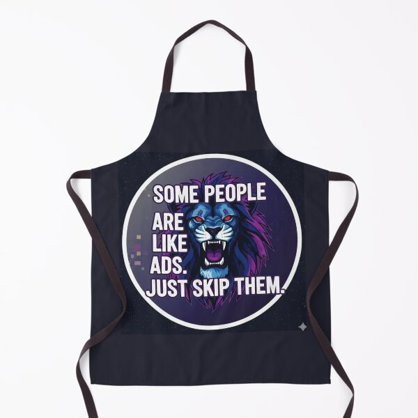 Item preview, Some People Are Like Ads Just Skip Them Lion Sticker designed and sold by Nicolae-SCROCIOB-Shop.