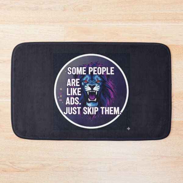 Item preview, Some People Are Like Ads Just Skip Them Lion Sticker designed and sold by Nicolae-SCROCIOB-Shop.