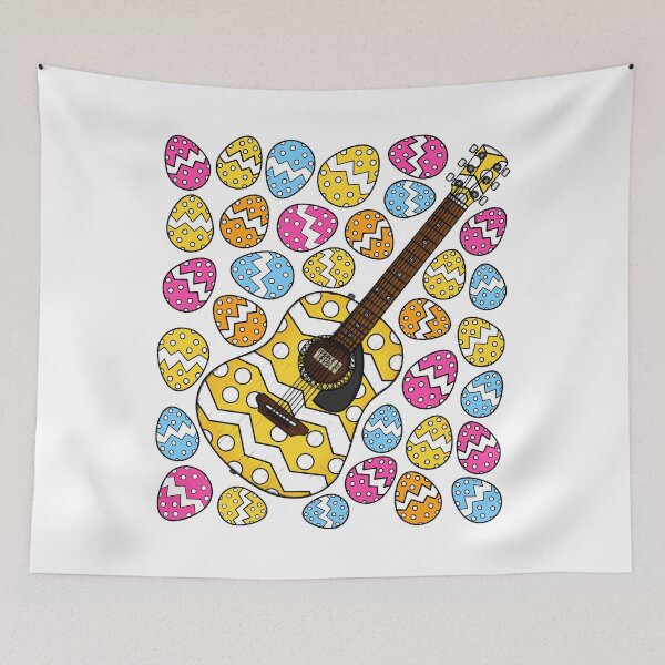 Item preview, Easter Acoustic Guitar Guitarist Musician designed and sold by doodlerob.