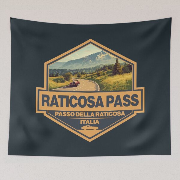Item preview, Raticosa Pass Italy Travel Art Badge designed and sold by KrisSidDesigns.