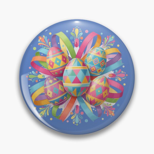 Artikelvorschau, Elegant Floral Easter Eggs with Ribbon - Spring Pastel Decorative Design. entworfen und verkauft von LunaPrintCo.