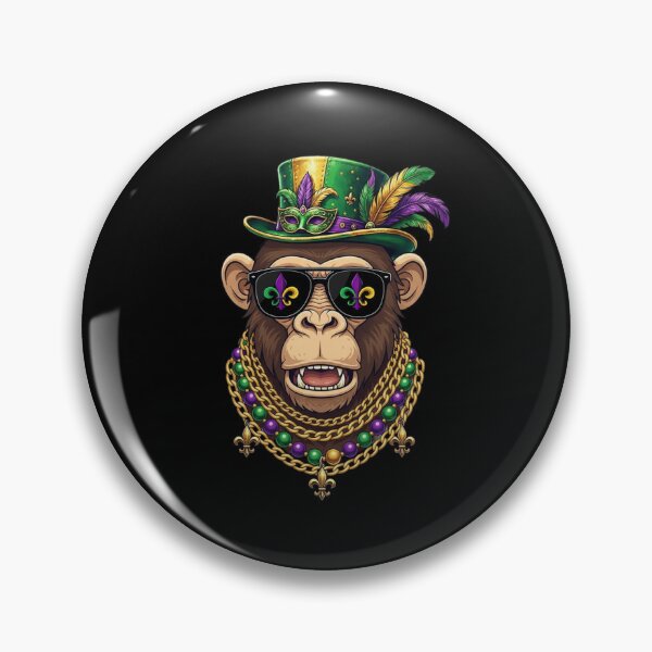 Artikelvorschau, Mardi Gras Affen-Zylinder-Maske Sonnenbrille entworfen und verkauft von CORJIDOG-ART.