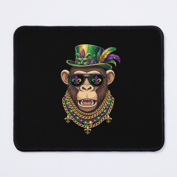 Item preview, Mardi Gras Monkey Top Hat Mask Sunglasses designed and sold by CORJIDOG-ART.