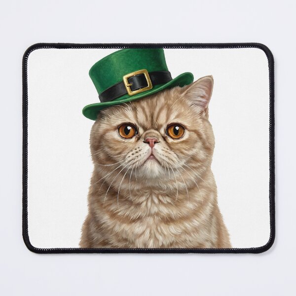 Item preview, St. Patrick's Day Exotic Shorthair Cat designed and sold by KC's.